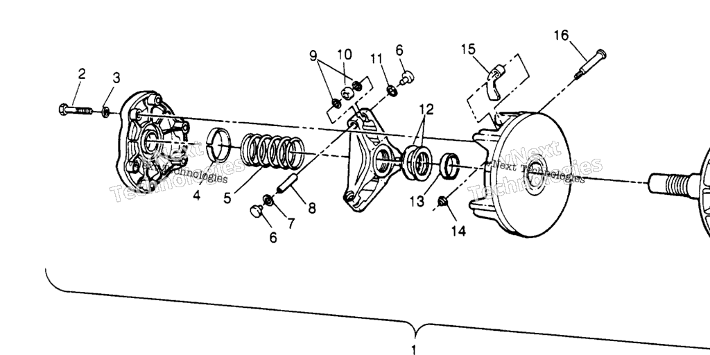 Схема узла Сборка Муфты Привода 2X4 400L