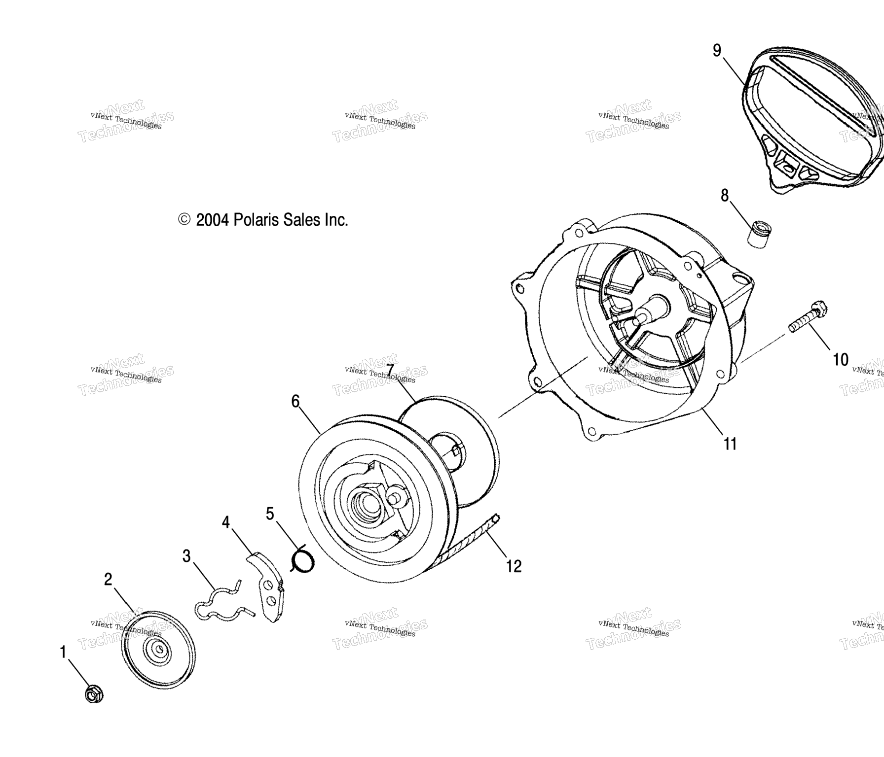 Схема узла Винтовой Стартер
