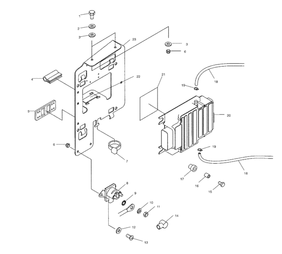 Схема узла Electrical Box Mounting (W035101Ca/W035101Ia) Для Polaris Virage I