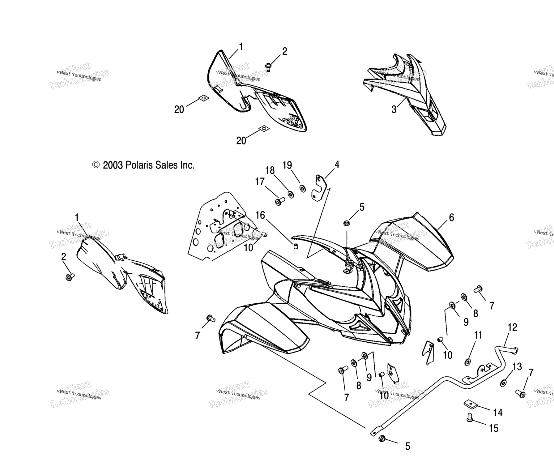 Схема узла Передние Кабины И Боковые Панели