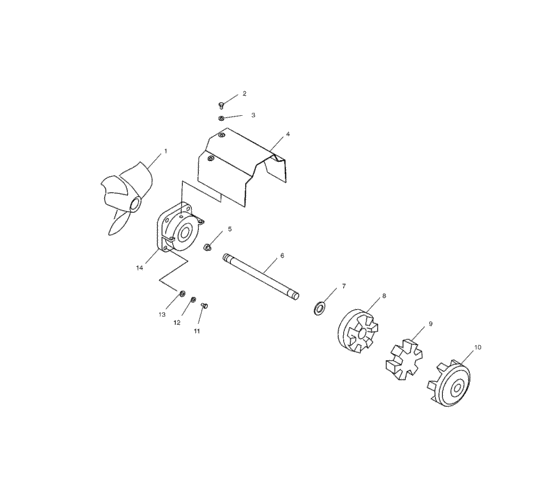 Схема узла Drive System (W025402D) Для Polaris Octane