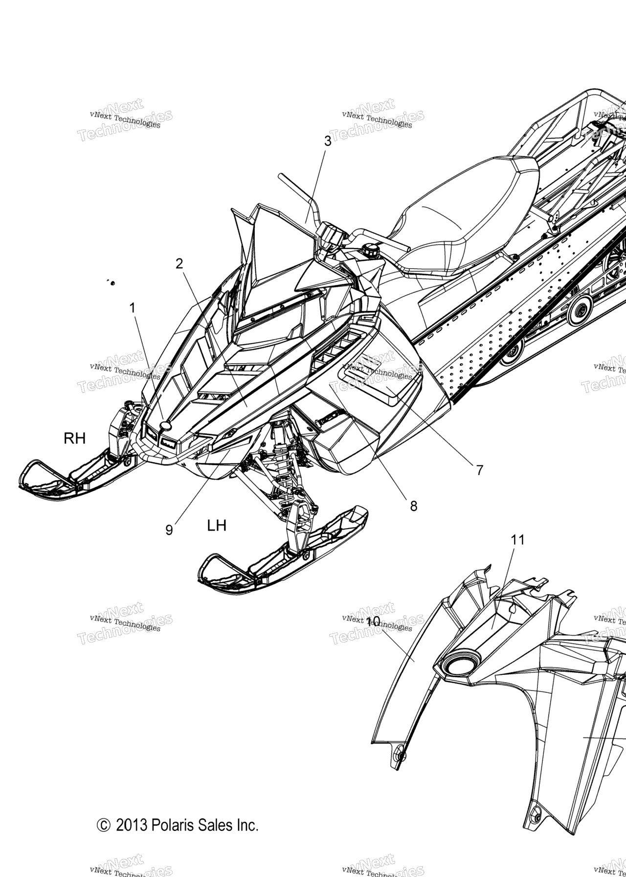 Схема узла Корпуса, Наклейки