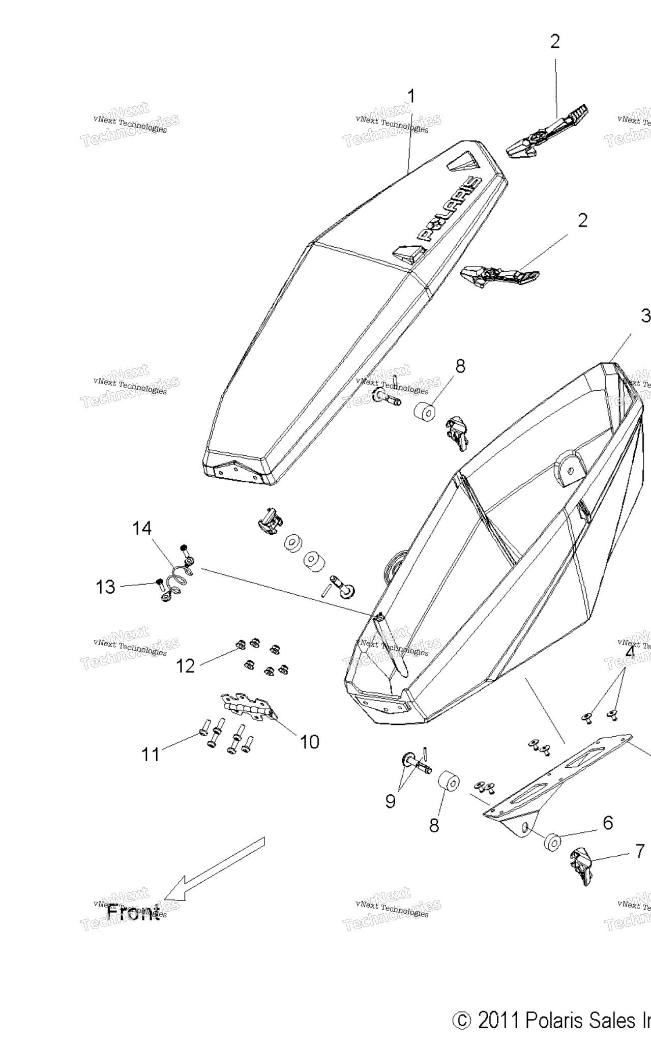 Схема узла Body, Saddlebag, Snow Check Opt. S16Dar6Pe