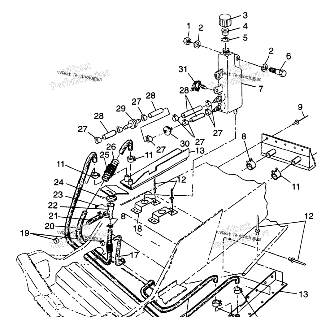 Схема узла Система Охлаждения Classic