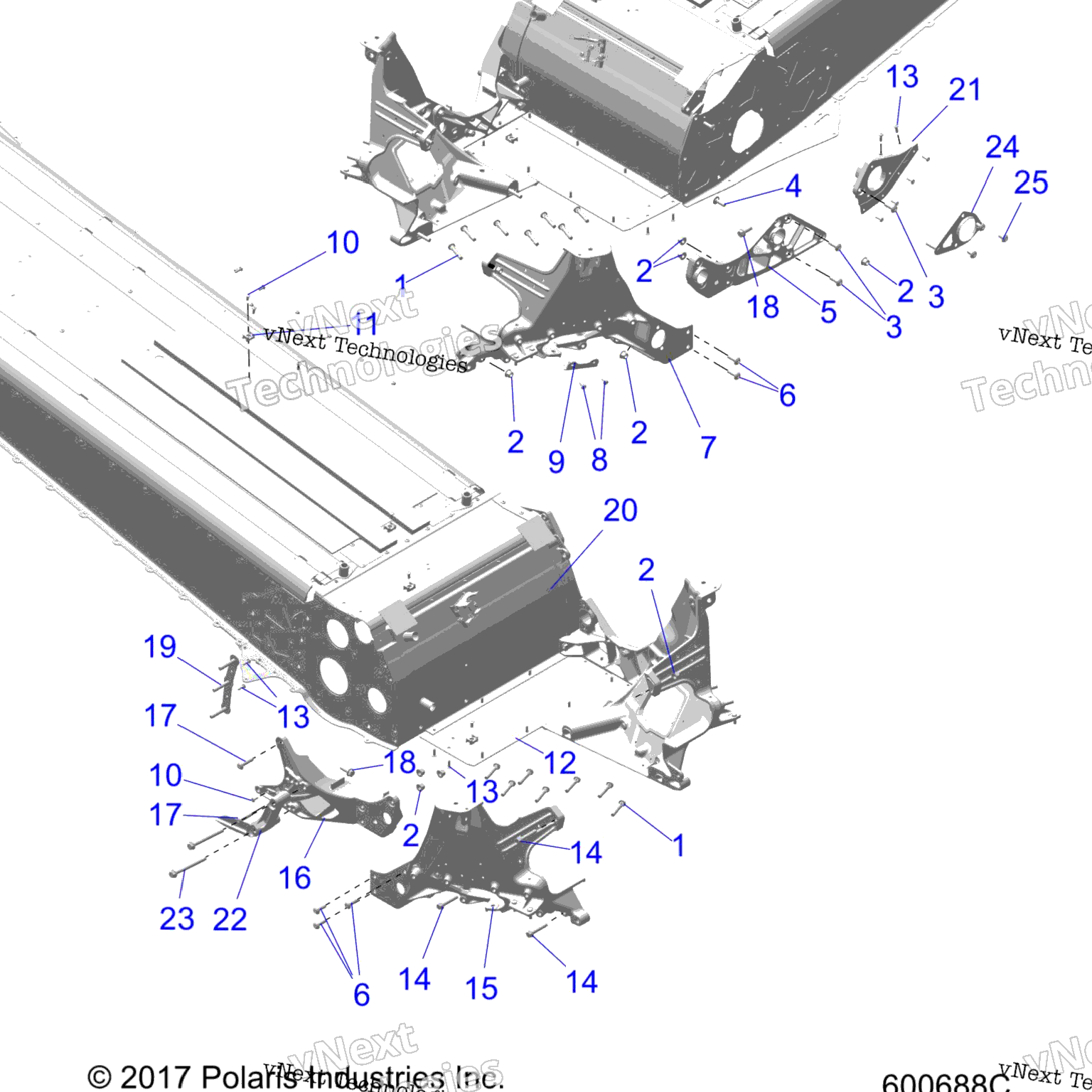 Схема узла Chassis, Bulkhead Asm. All Options