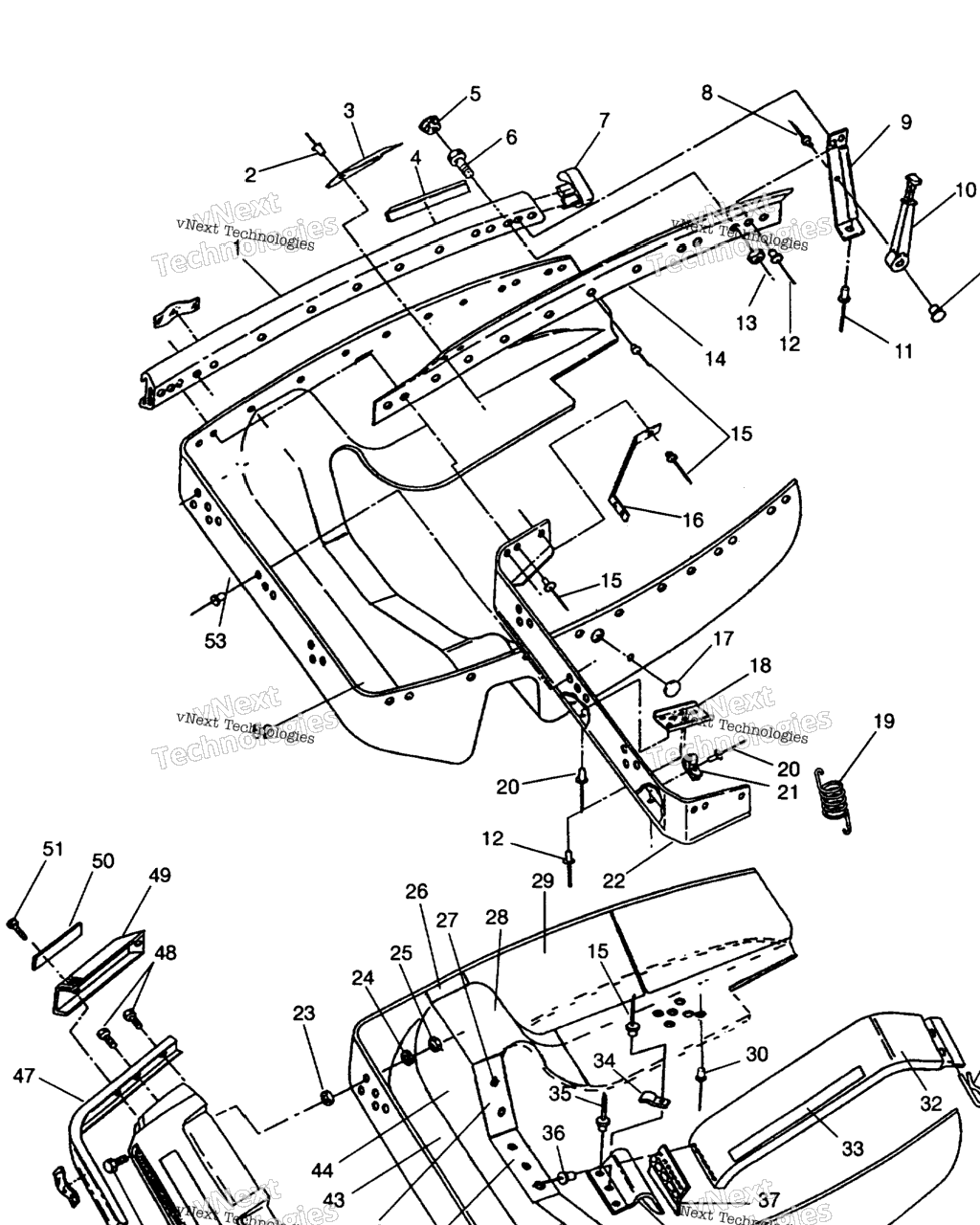 Схема узла Nosepan Widetrak Lx