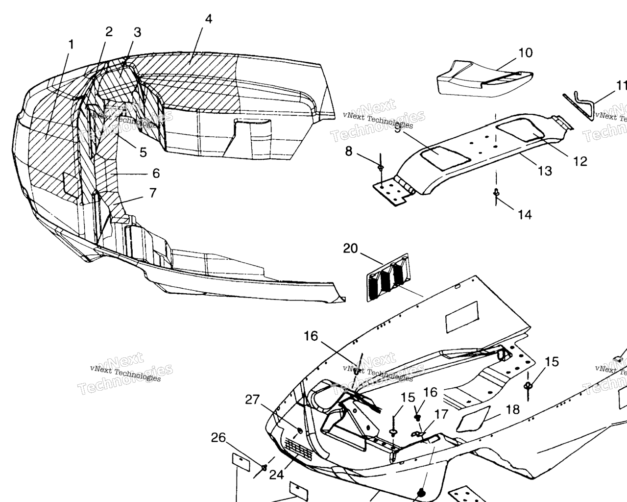 Схема узла Носовой Панель