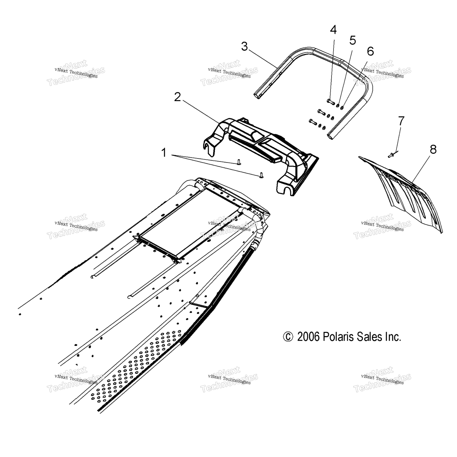 Схема узла Шасси, Заднее