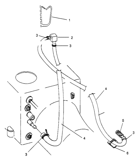 Схема узла Water Siphon (Hurricane B964466 And Intl. Hurricane I964466) Для Polaris Hurricane