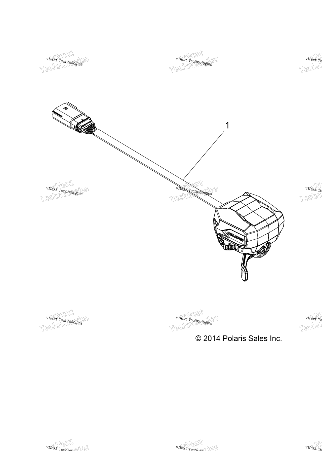 Схема узла Steering, Controls, Throttle Asm. & Cable