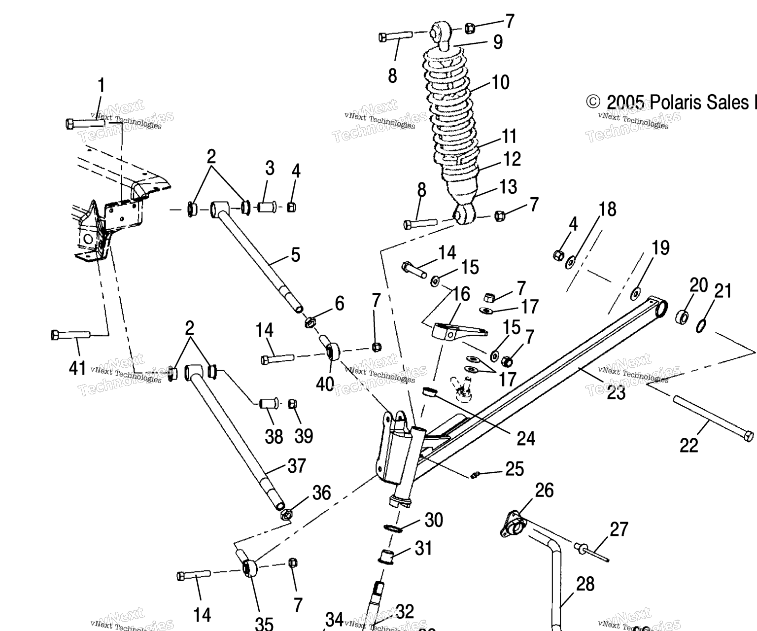 Схема узла Передняя Подвеска