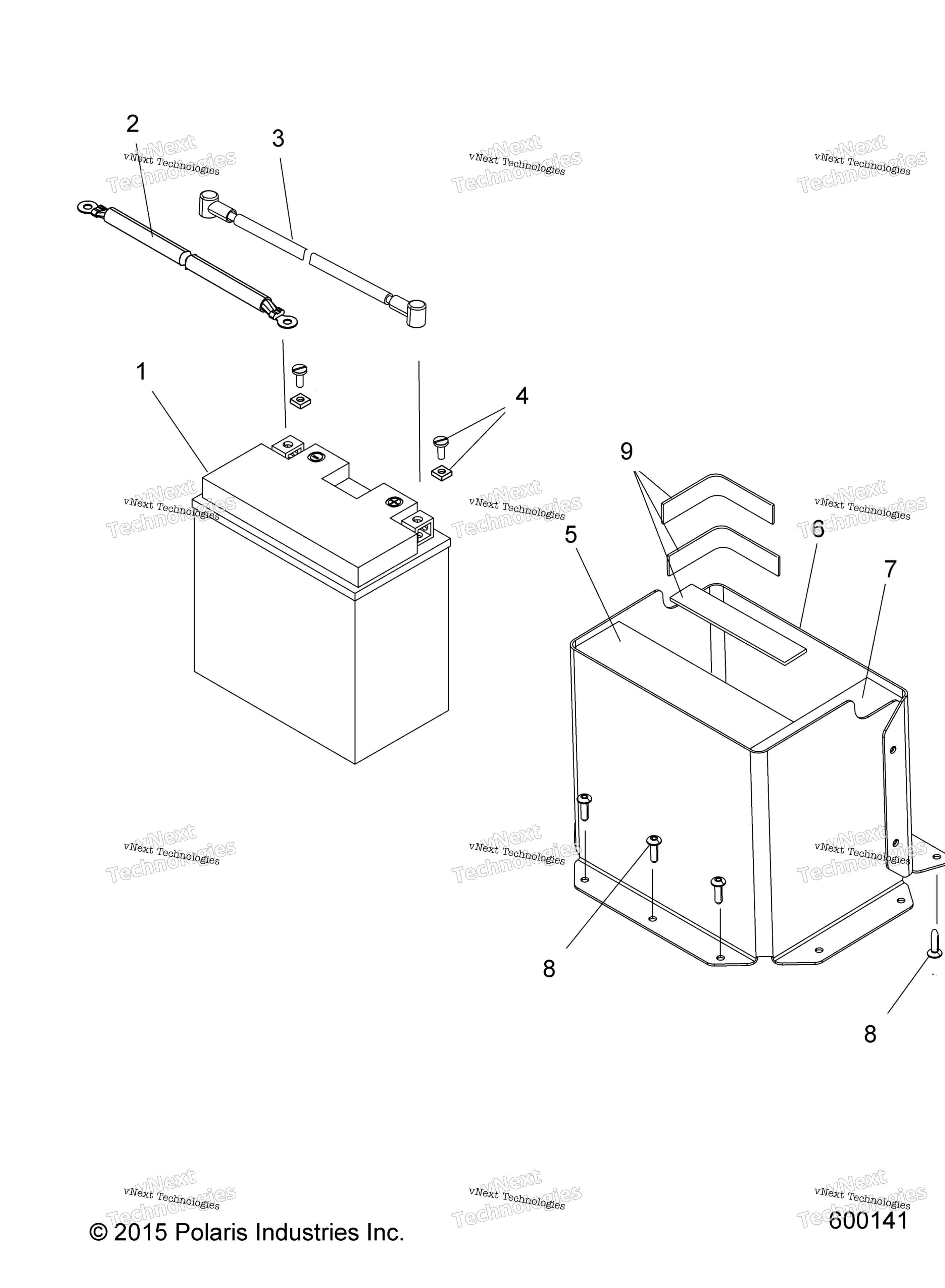 Схема узла Electrical, Battery W/Elec. Start