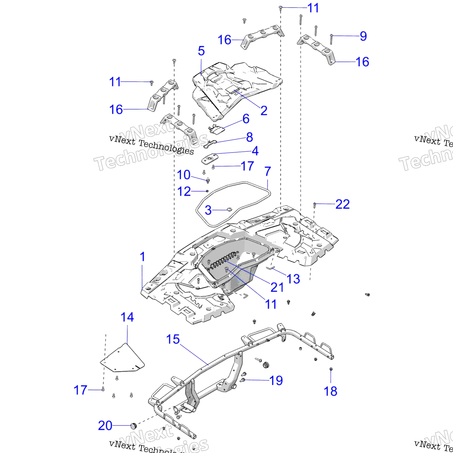 Схема узла Корпус, Задний Склад A20Sxa85A1/A7/Ca1/Ca7/E85A9/Af/Ap/Ca9/Caf/Cap/V85Ap/Cap