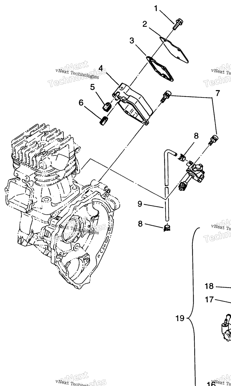 Схема узла Насос Масла 6X6 400L