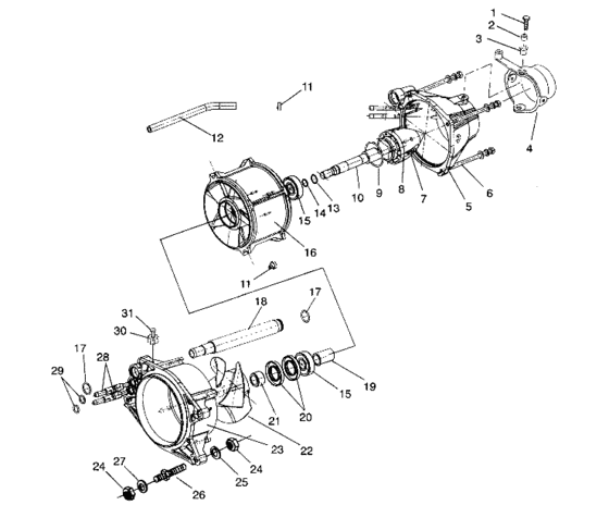 Схема узла Propulsion (Sl 750 B944070) Для Polaris Sl 750