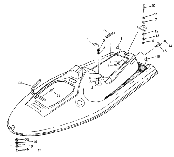 Схема узла Hull And Body (Slt 780 B974588) Для Polaris Slt 780