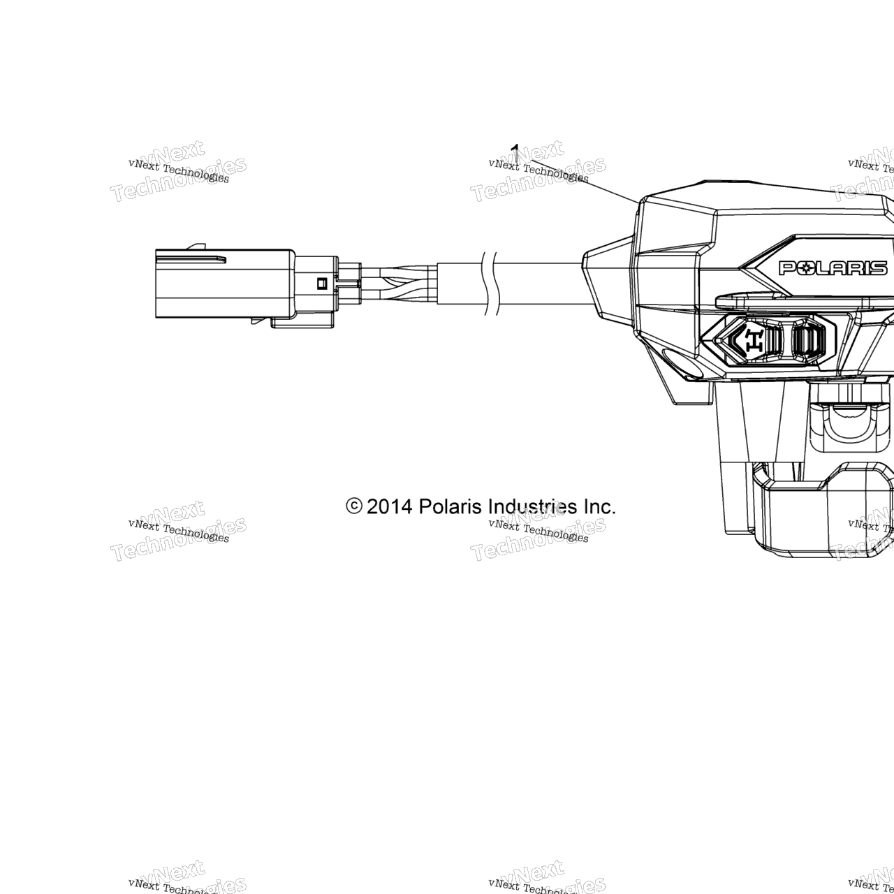 Схема узла Steering, Controls, Throttle Asm. & Cable