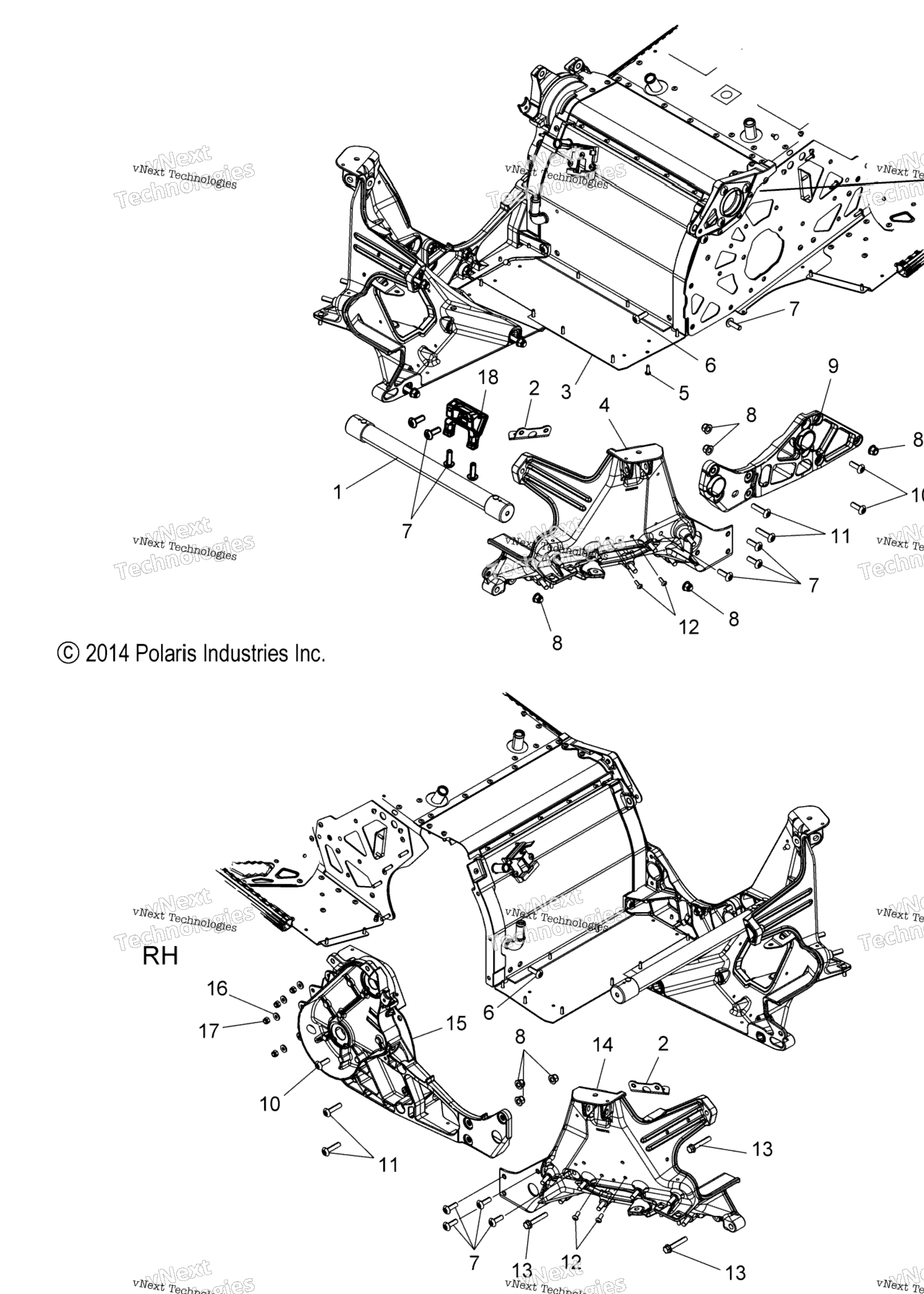 Схема узла Chassis, Bulkhead Asm. All Options