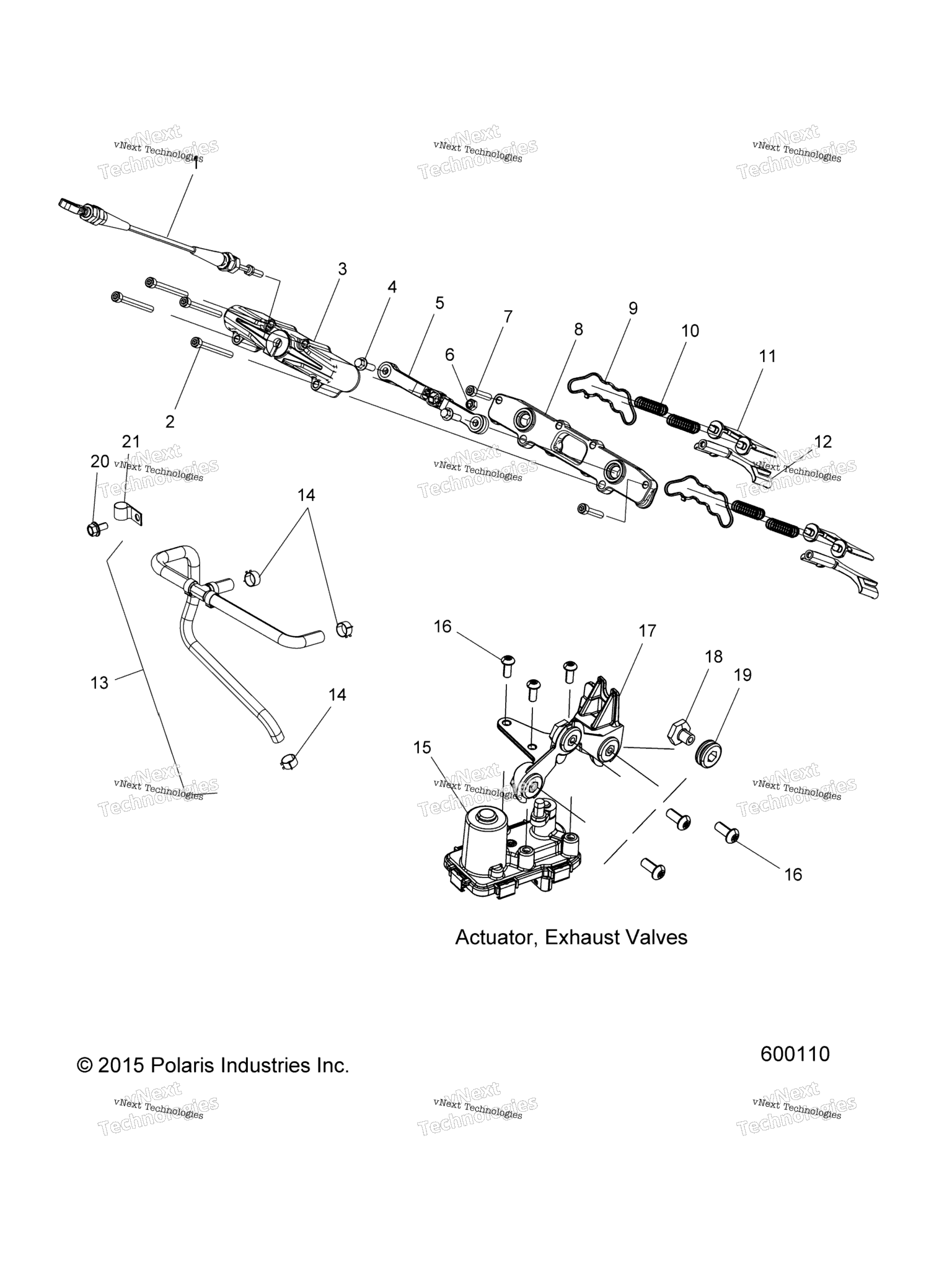 Схема узла Engine, Exhaust Valve Asm. All Options