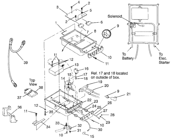 Схема узла Electrical Box (Sl 700 B964066 And Intl. Sl 700 I964066) Для Polaris Intl Sl 700