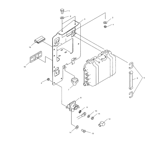 Схема узла Electrical Box Mounting (W035197Da/W035197Ia) Для Polaris Virage