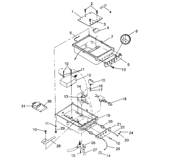 Схема узла Electrical Box (Sl 750 B944070) Для Polaris Sl 750