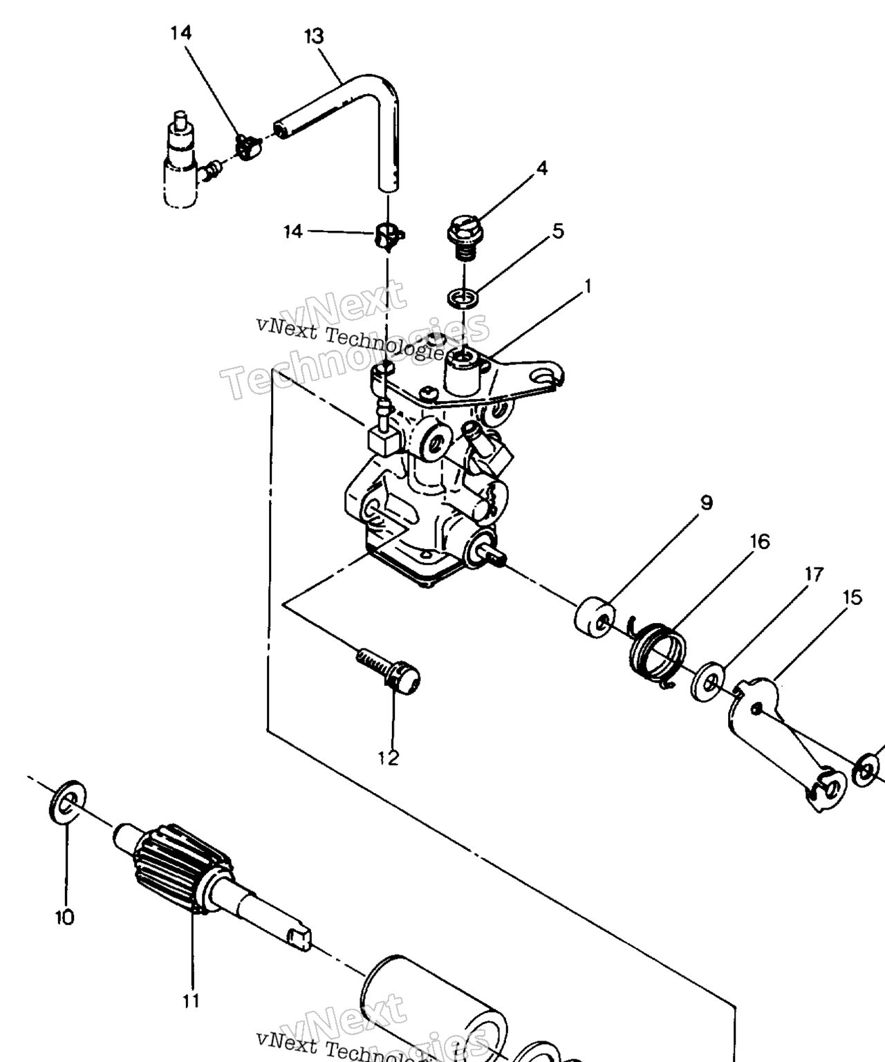 Схема узла Сборка Масляного Насоса