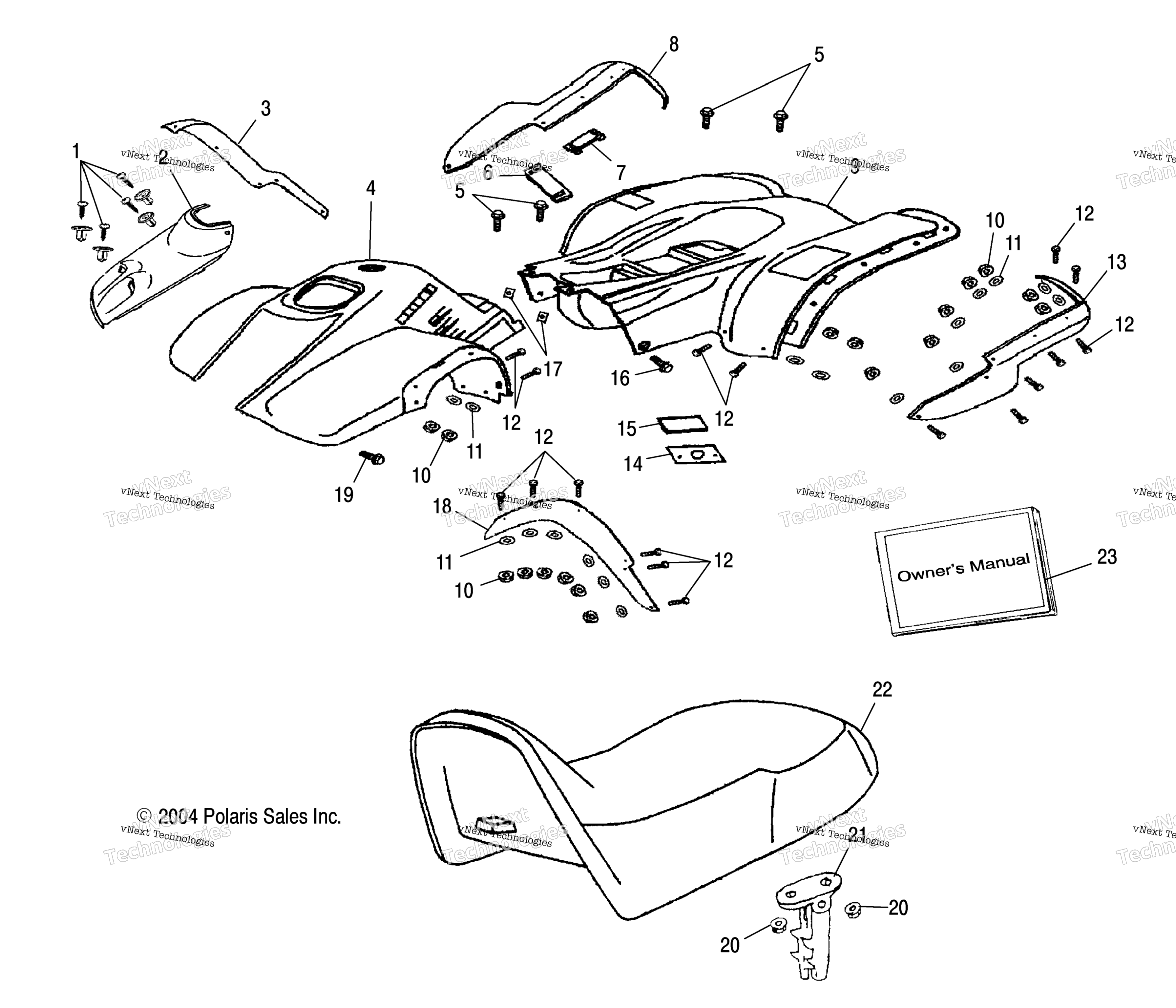 Схема узла Кабина/Сиденья