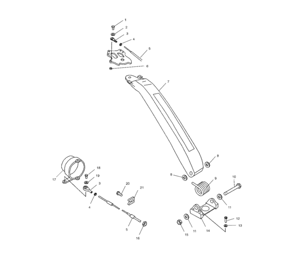 Схема узла Steering Handlepole (W025402D) Для Polaris Octane