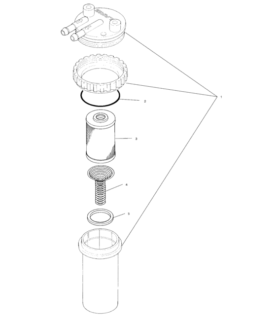 Схема узла Fuel/Water Separator (W004978D) Для Polaris Int\'l Pro 785
