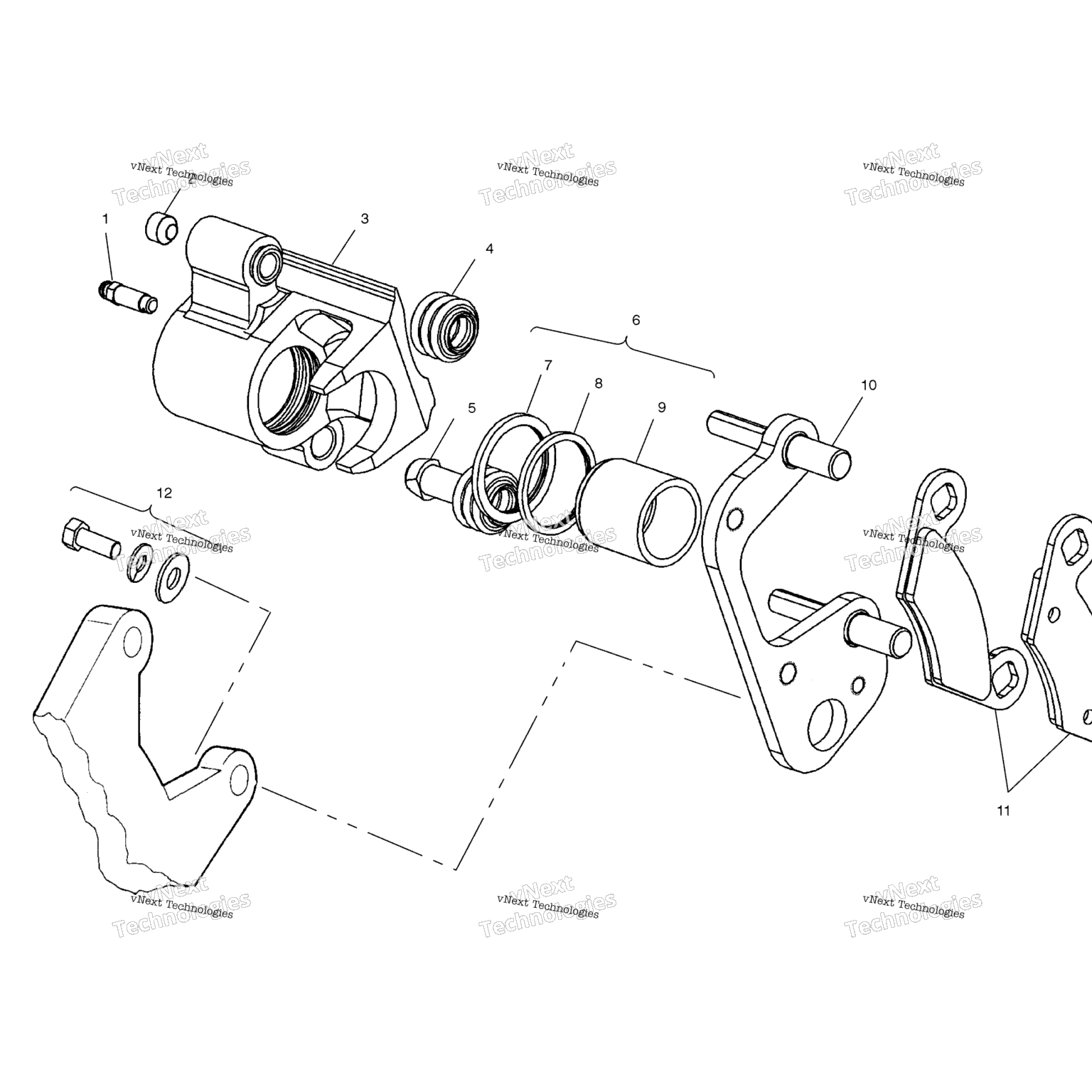 Схема узла Передний Тормоз A02Cb32Aa/Ab/Fc