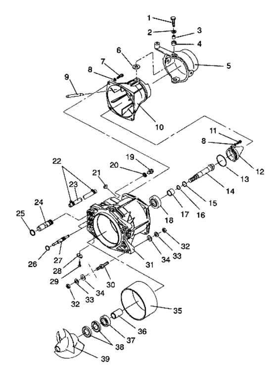 Схема узла Propulsion (Sl 750 / B934070) Для Polaris Sl 750