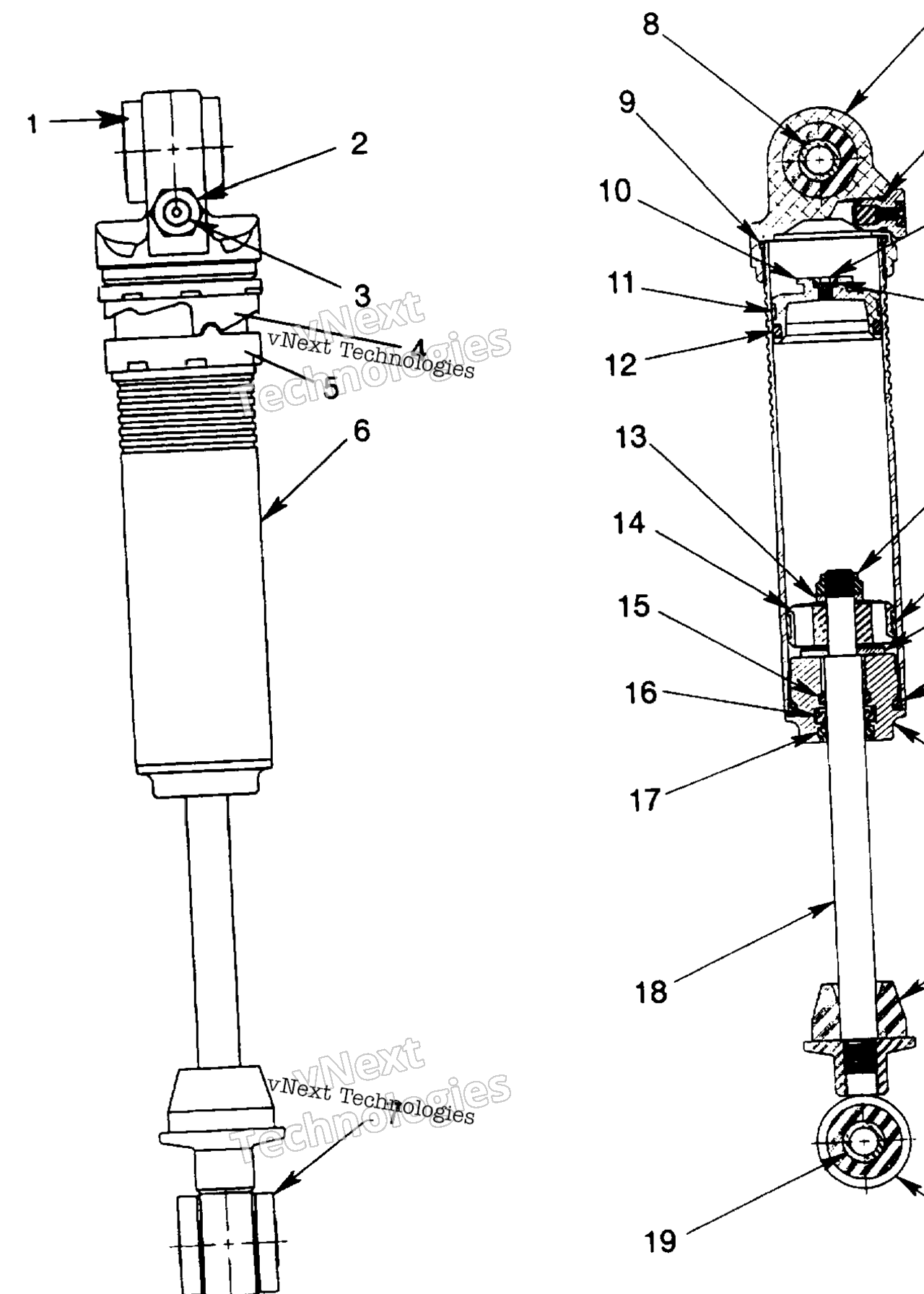 Схема узла Fox Shock Ifs Lh Rh Xlt Sp 0940667
