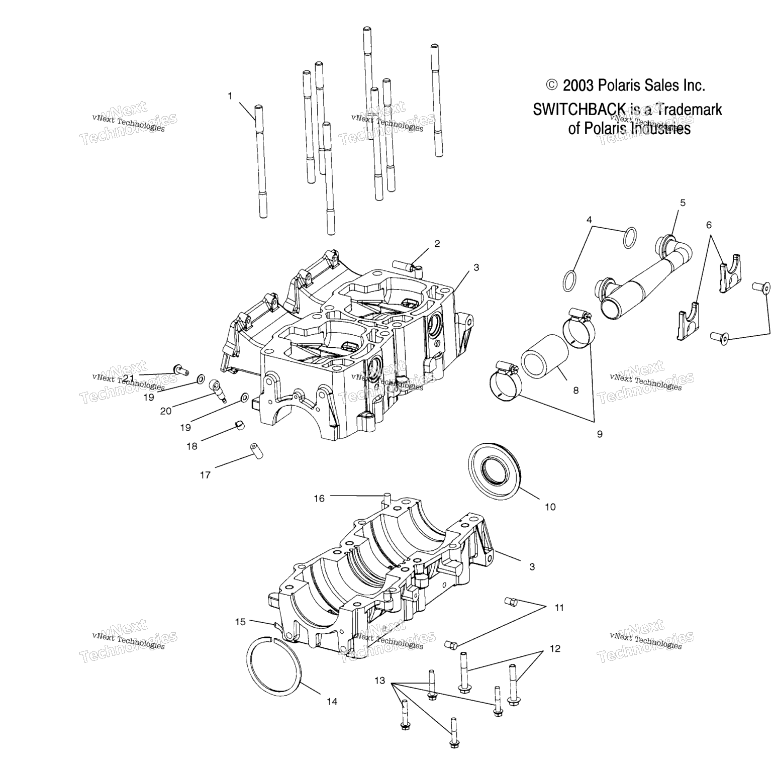 Схема узла Корпус Цилиндров S04Ns8Cs/A/B/C/D (4988378837D12)