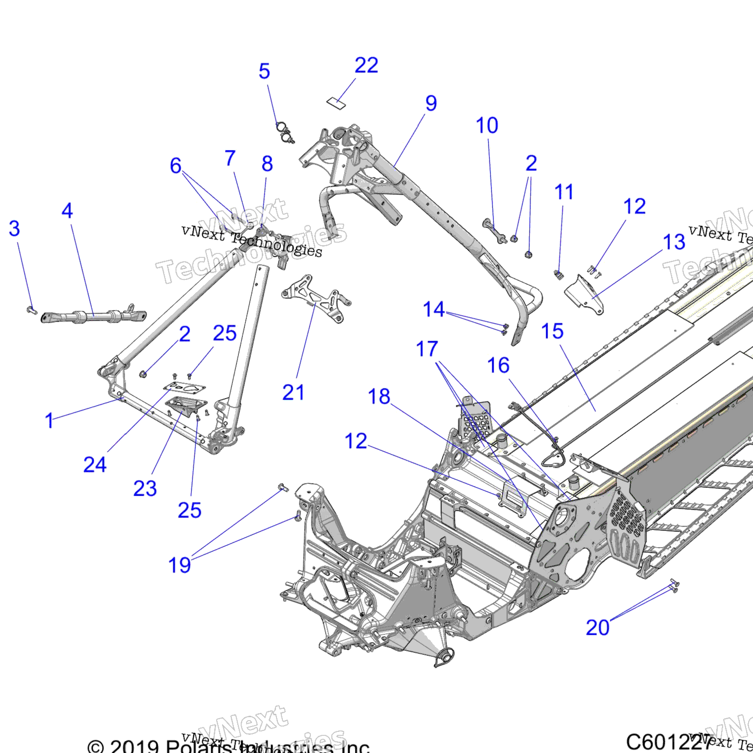 Схема узла Chassis, Chassis Asm. & Over Structure All Options