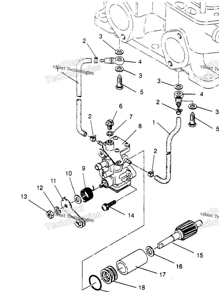 Схема узла Масляный Насос Сборка 500 Efi 0952774 Efi Sks 0952574 Efi Sks Pt