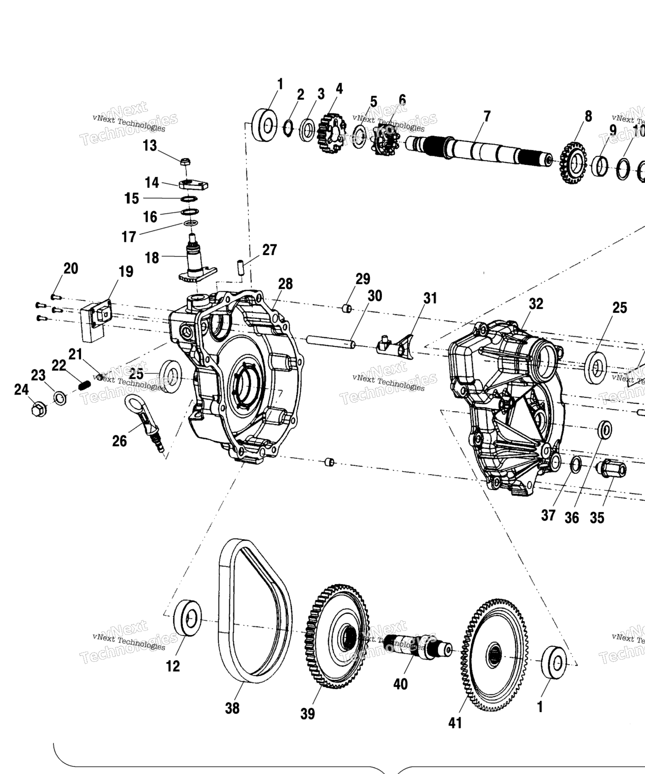 Схема узла Коробка Передач A02Ba25Ca/Cb/Cd