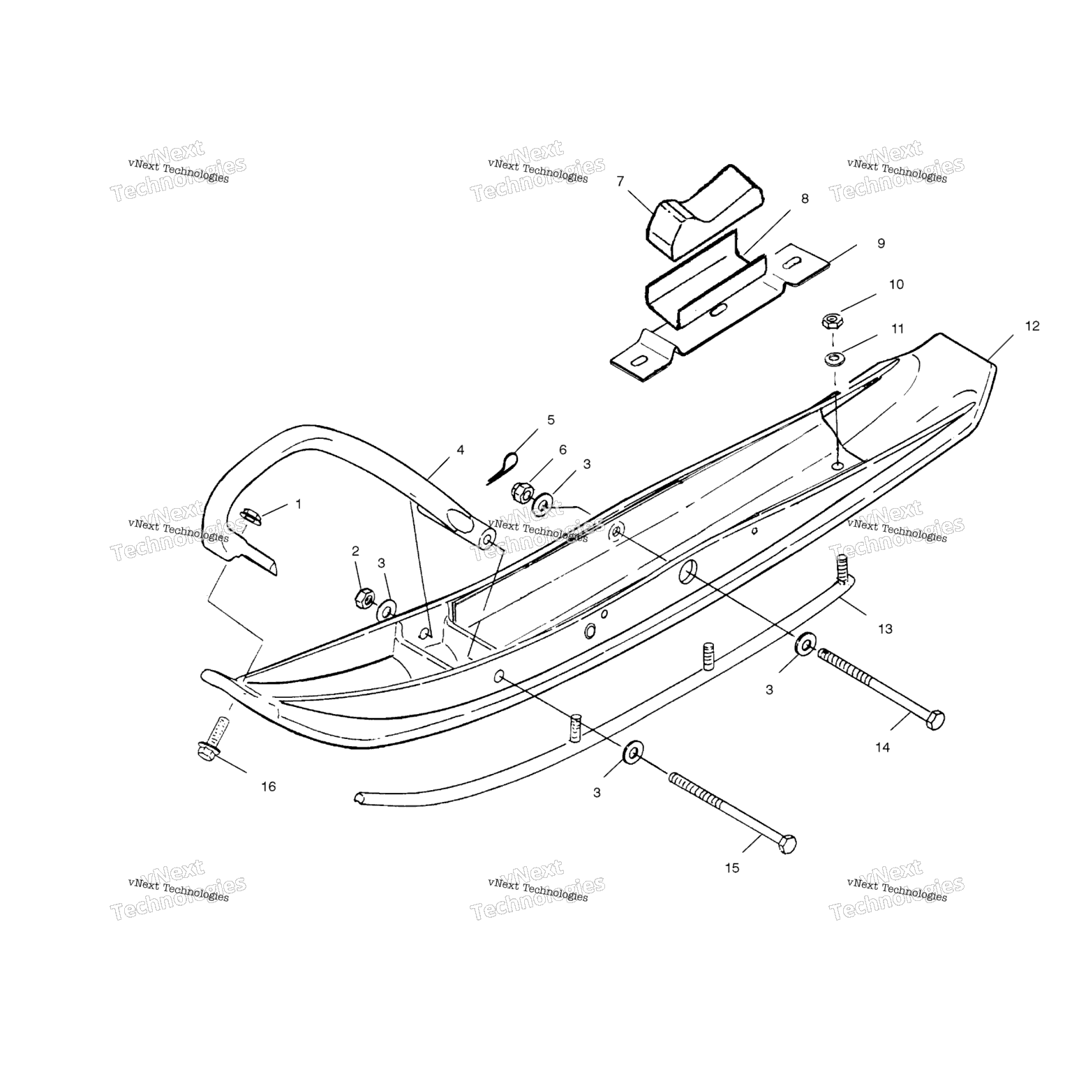 Схема узла Ski S00Sr8Bs