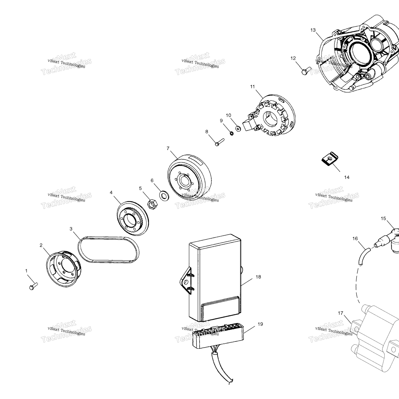 Схема узла Магнето