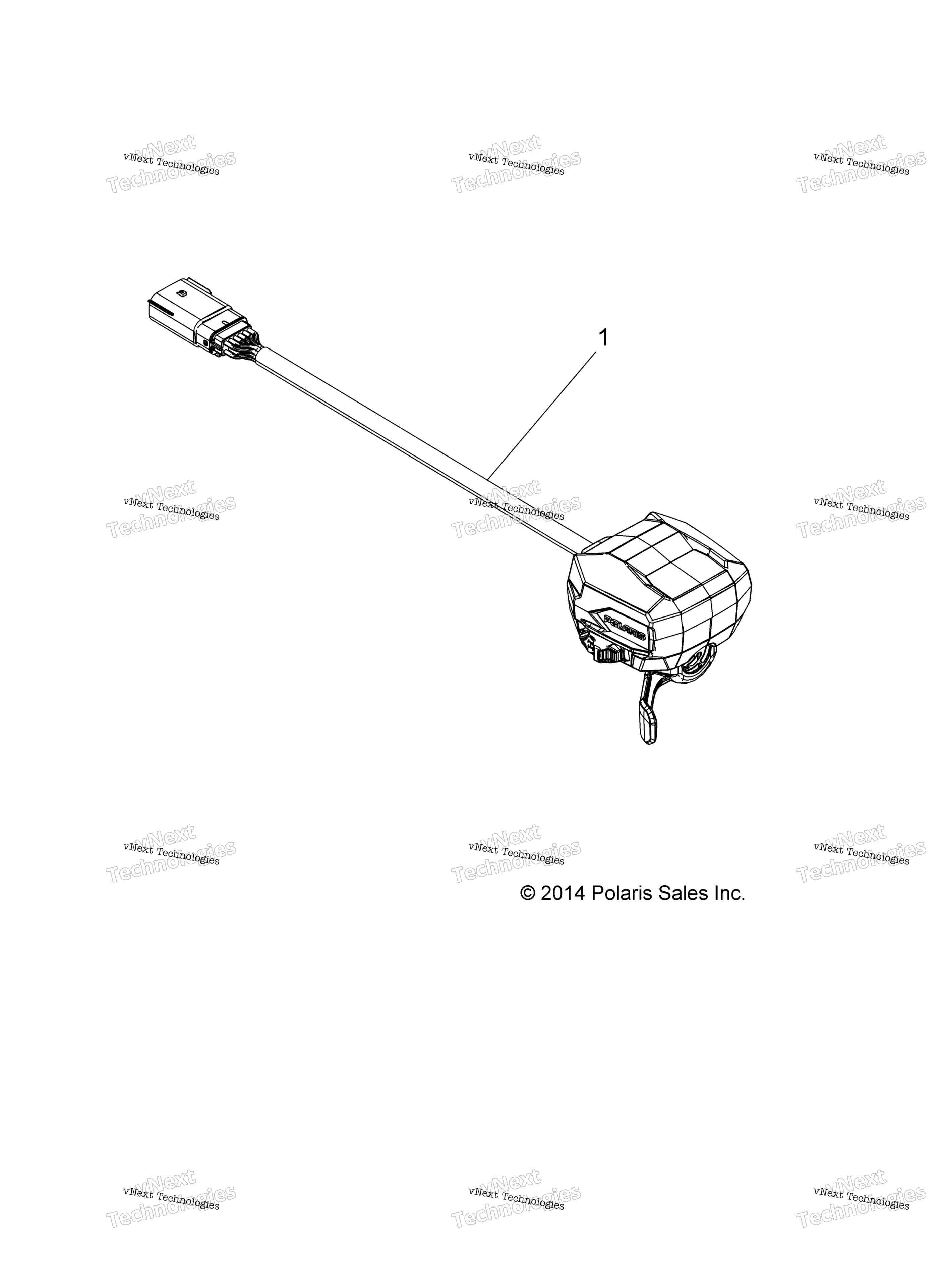 Схема узла Steering, Controls, Throttle Asm. & Cable
