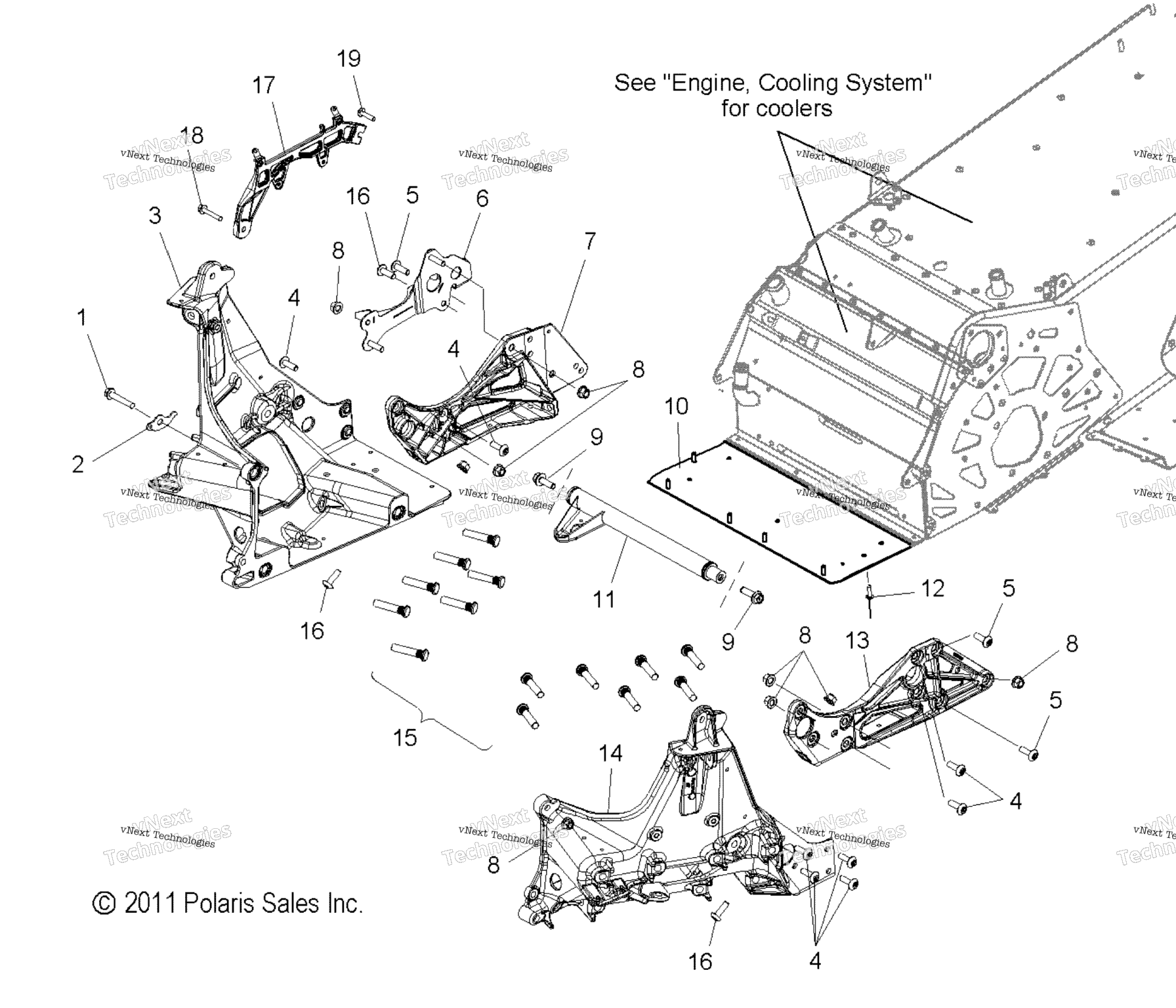 Схема узла Chassis, Bulkhead Asm. All Options
