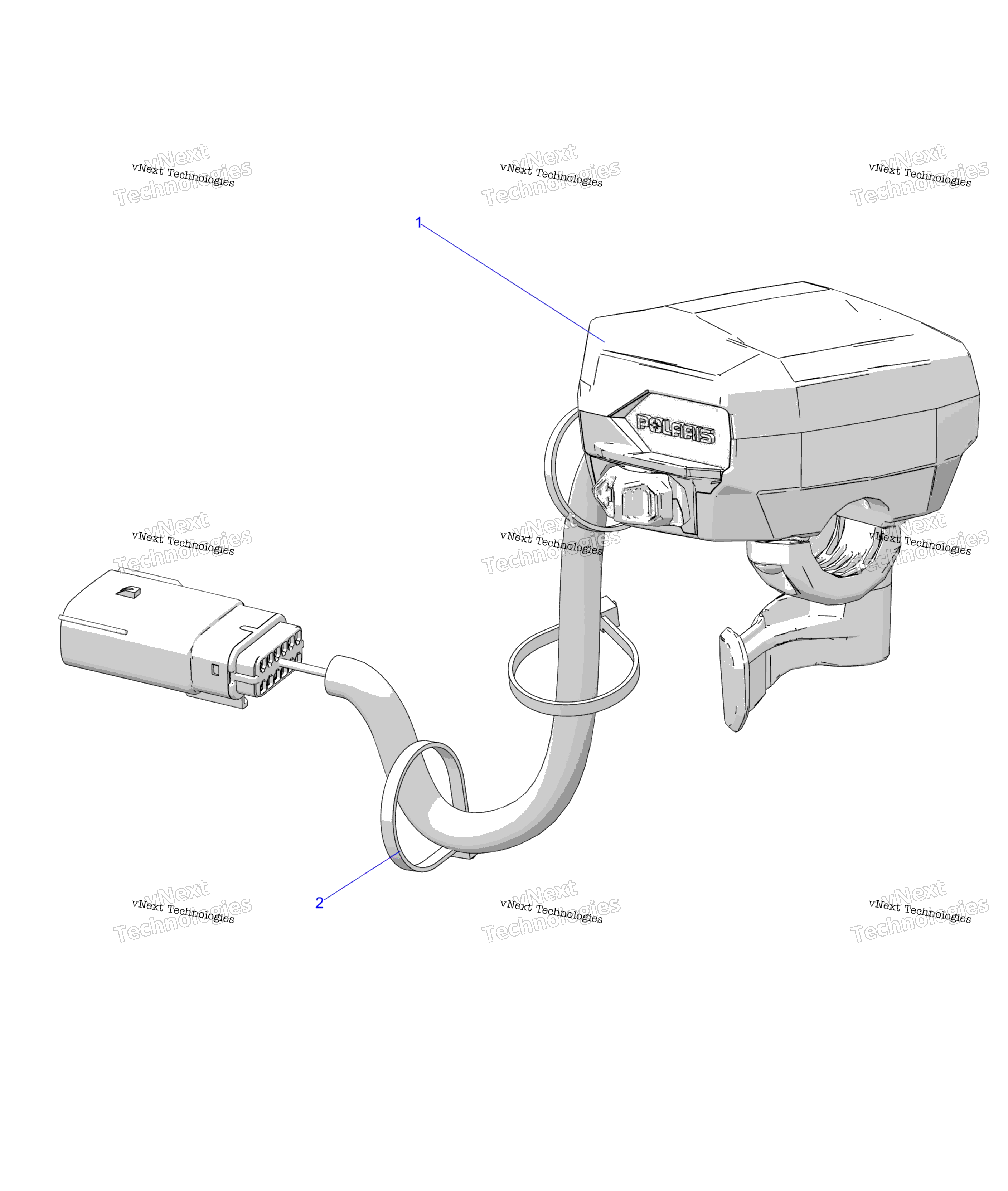 Схема узла Steering, Controls, Throttle Asm. & Cable