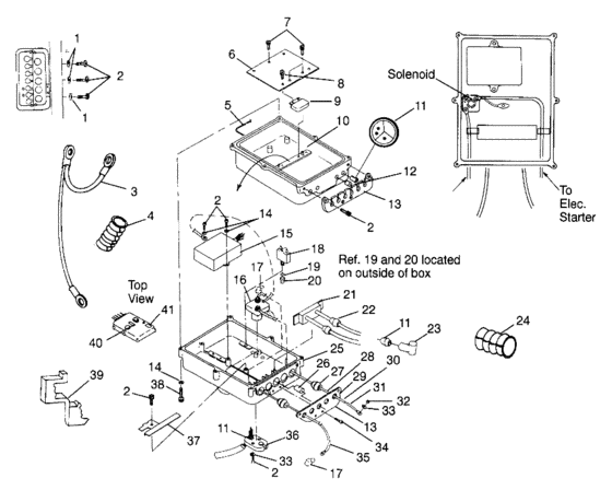 Схема узла Electrical Box (Hurricane B974473 And Intl. Hurricane I974473) Для Polaris Intl Hurricane