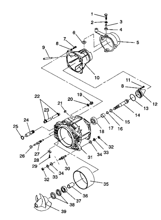 Схема узла Propulsion (Sl 650 / B934058) Для Polaris Sl 650
