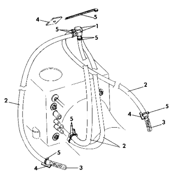 Схема узла Water Siphon (Sl 650/B924058) Для Polaris Sl 650