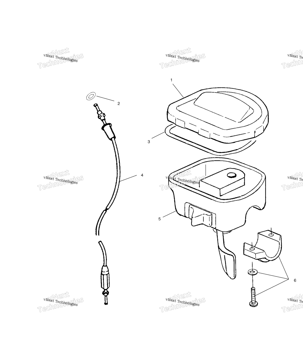 Схема узла Controls Throttle Asm./Cable A00Ck32Aa