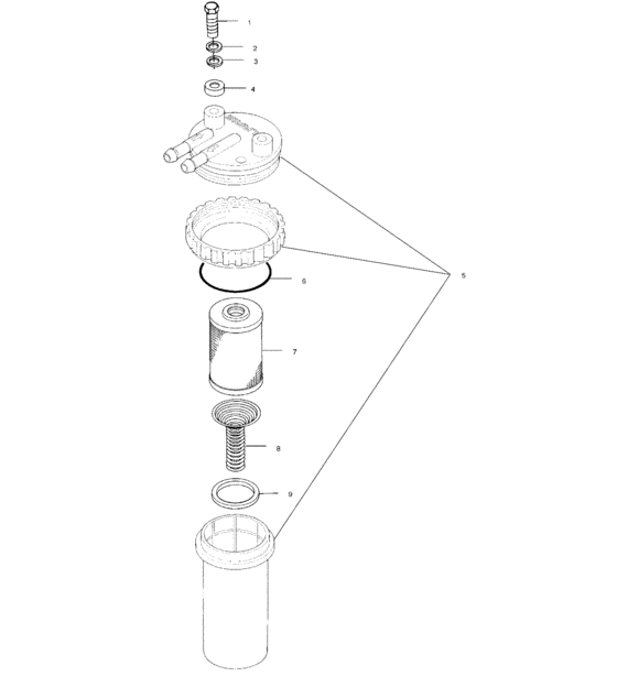 Схема узла Fuel/Water Separator (W005197I) Для Polaris Int\'l Virage