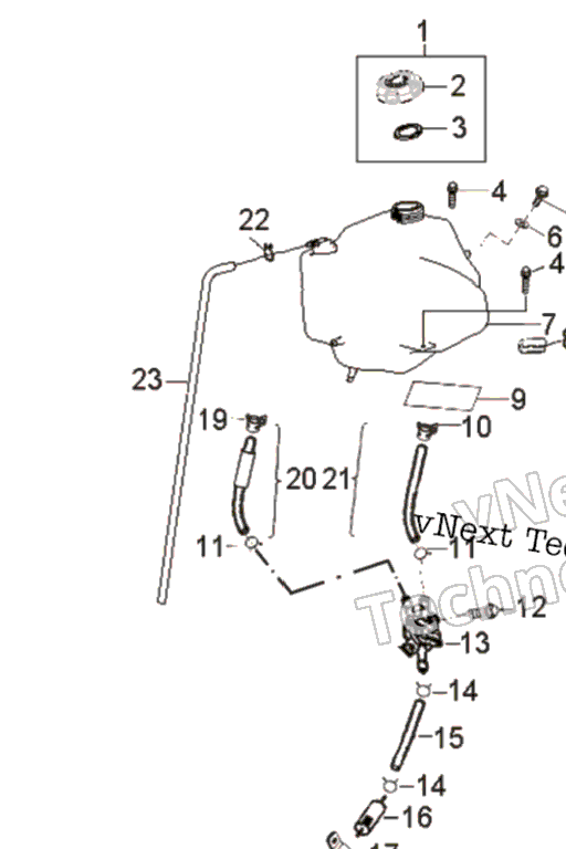 Схема узла Body, Fuel Tank Asm. A17Yap20A8