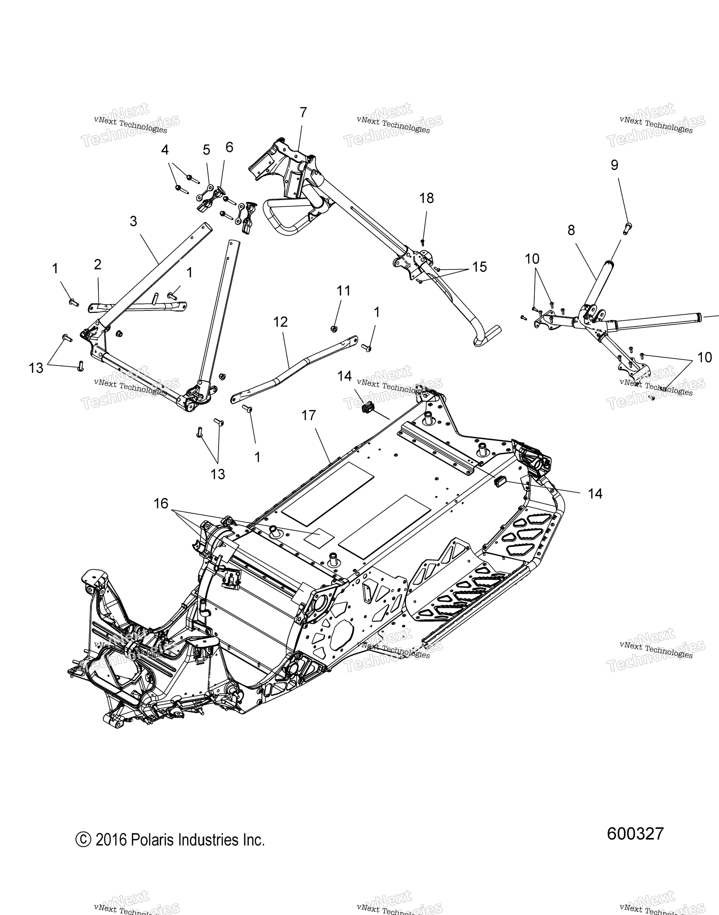 Схема узла Chassis, Chassis Asm. & Over Structure All Options