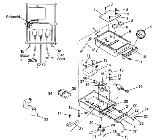 Схема узла Electrical Box (Slx 780 B964287 And Intl. Slx 780 I964287) Для Polaris Intl Slx 780